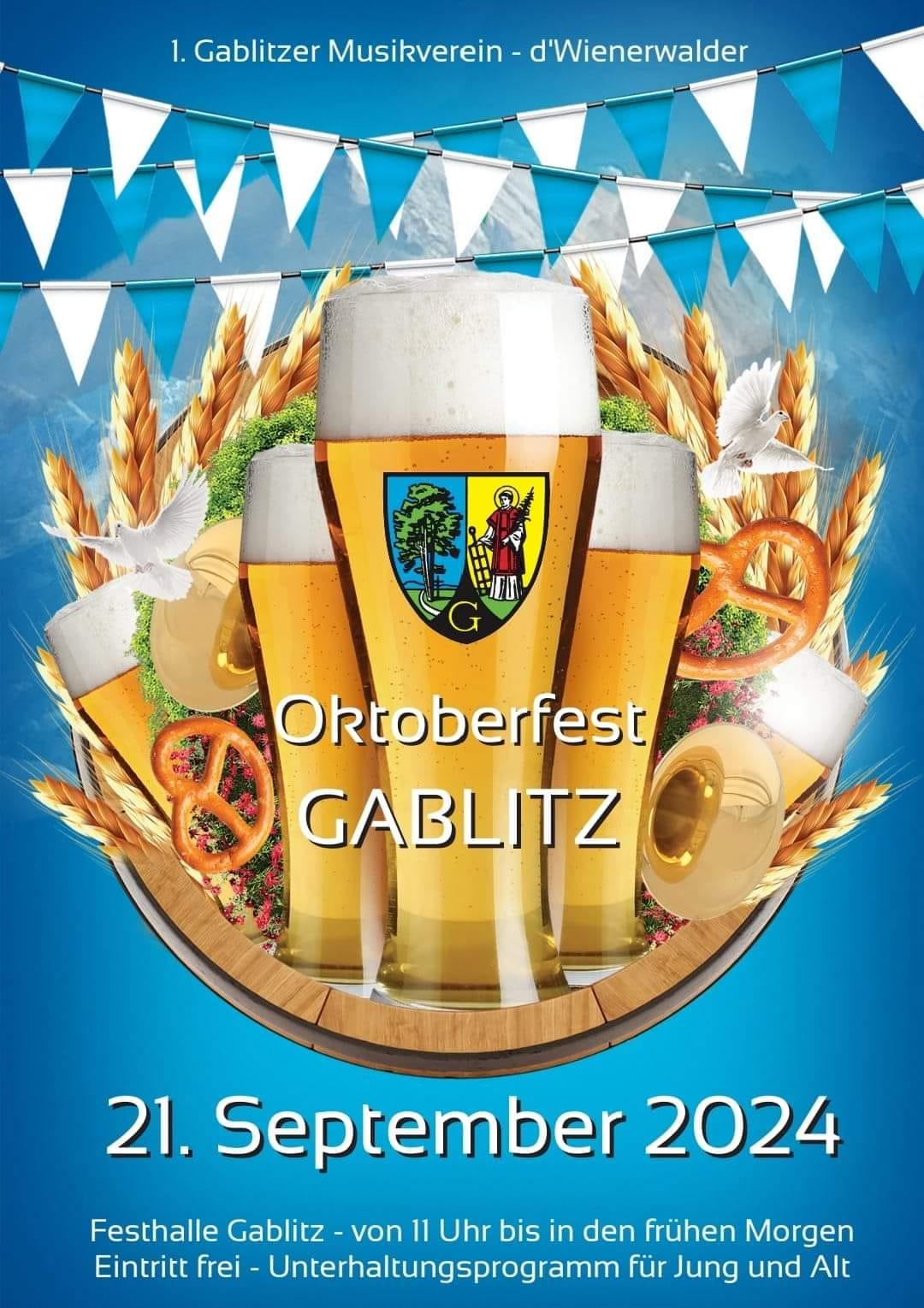 Plakat Gablitzer Oktoberfest
